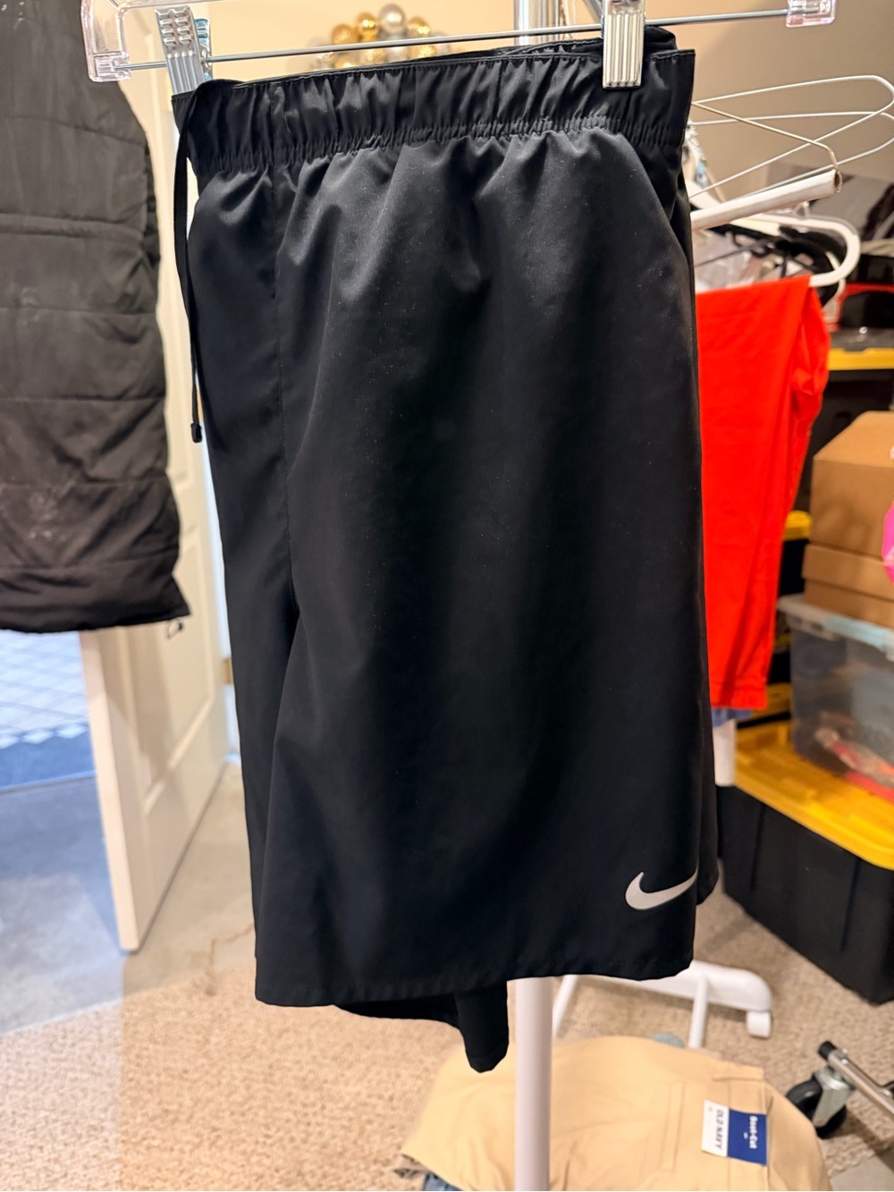 Nike Black Men’s Athletic Shorts with Swoosh